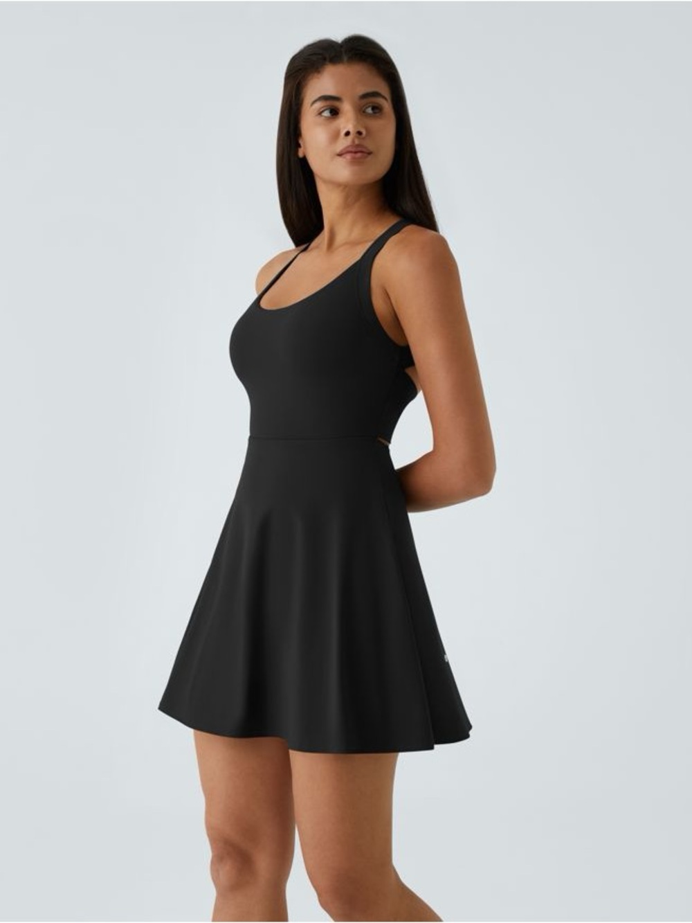 Halara Easy Peasy Black Mini Active Dress 3X